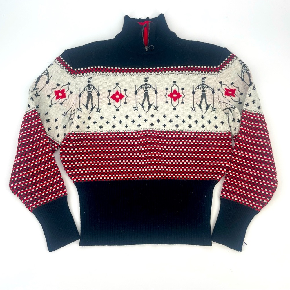 NILS - Vintage Zipper High Neck Ski Sweater